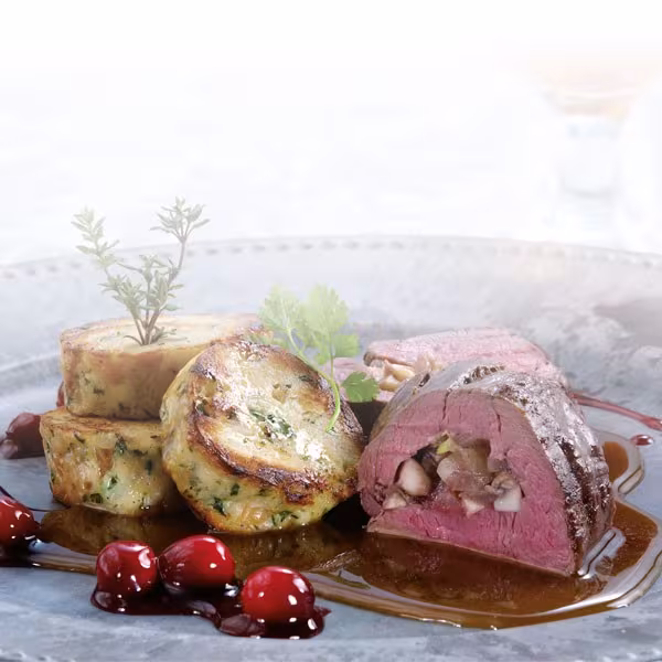 Wildrezept: Hirschfilet mit Traubensoße