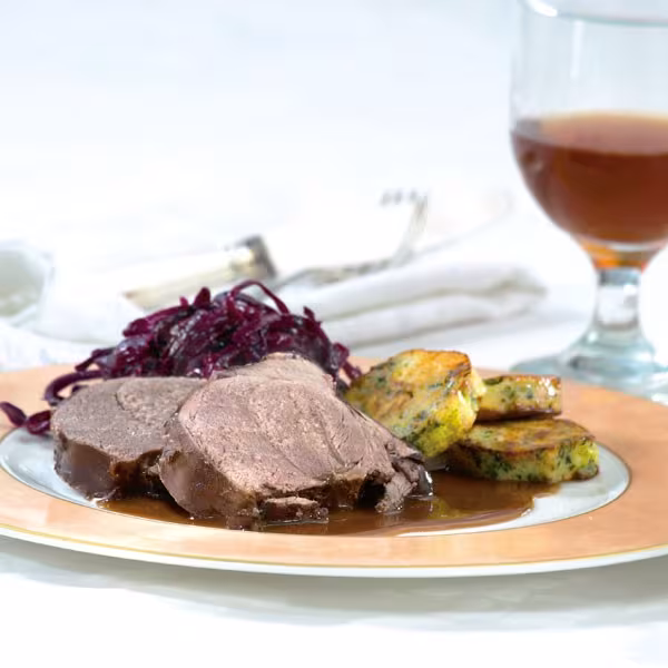 Wildrezept: Sauerbraten von der Wildkeule